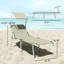 Chaise de bronzage pliante pour patio, chaise longue d'extérieur