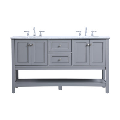Bonsai 60'' Double Bathroom Vanity