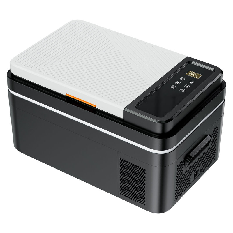 Car Refrigerator, DC 12/24V AC100-240V Compressor Electric Cooler, -4°F to 68°F Car Fridge with APP Control, 23 QT Cars Freezer for RVs, Campsites, Boats, Camping, Fishing, 45W Portable Freezer