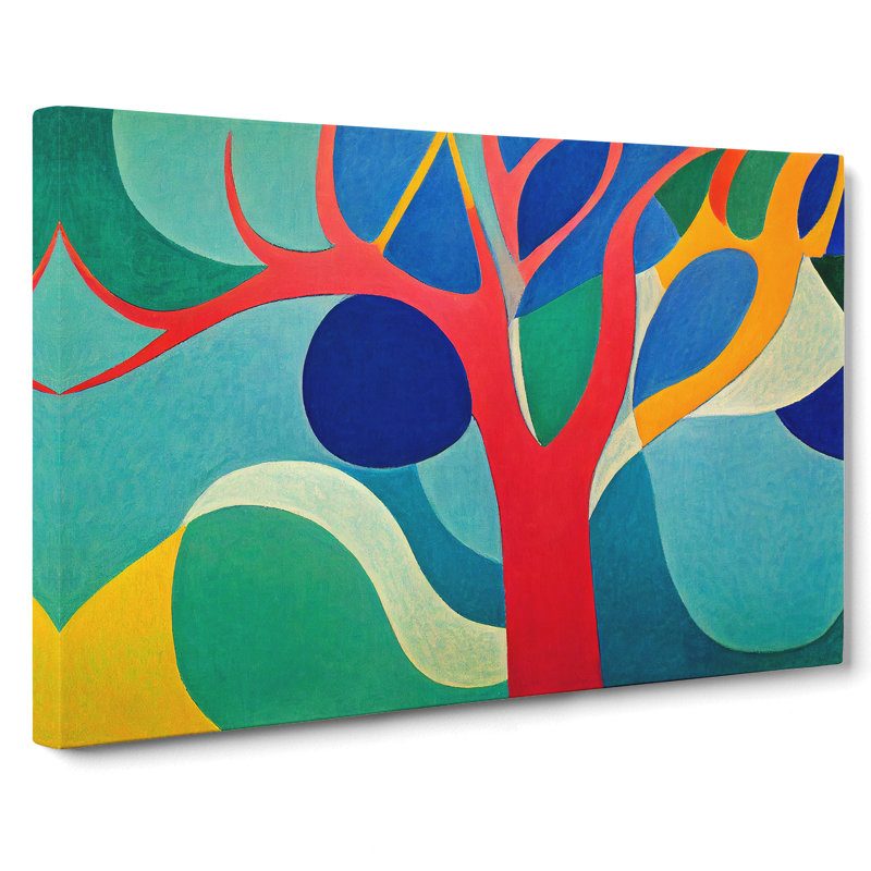 Ideal Abstract Tree - Wrapped Canvas Print, 35cm H x 50cm W x 3cm D