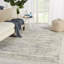 Tapis gris en coton tissé à la main Malibu-53599504