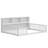 Floor Bed With Side Bookcase,Shelves,Guardrails-1951100599