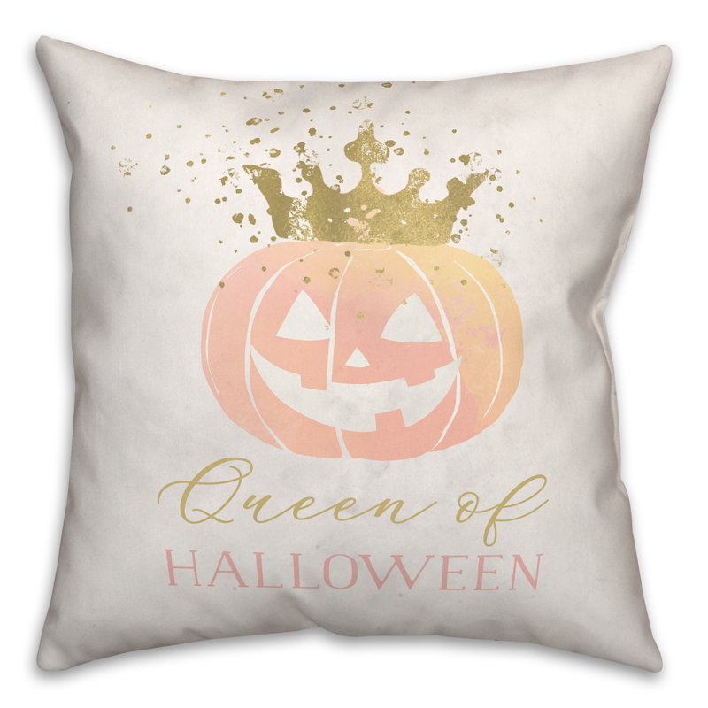  Housse et insert de coussin carré Queen of Halloween, 20 po X 20 po