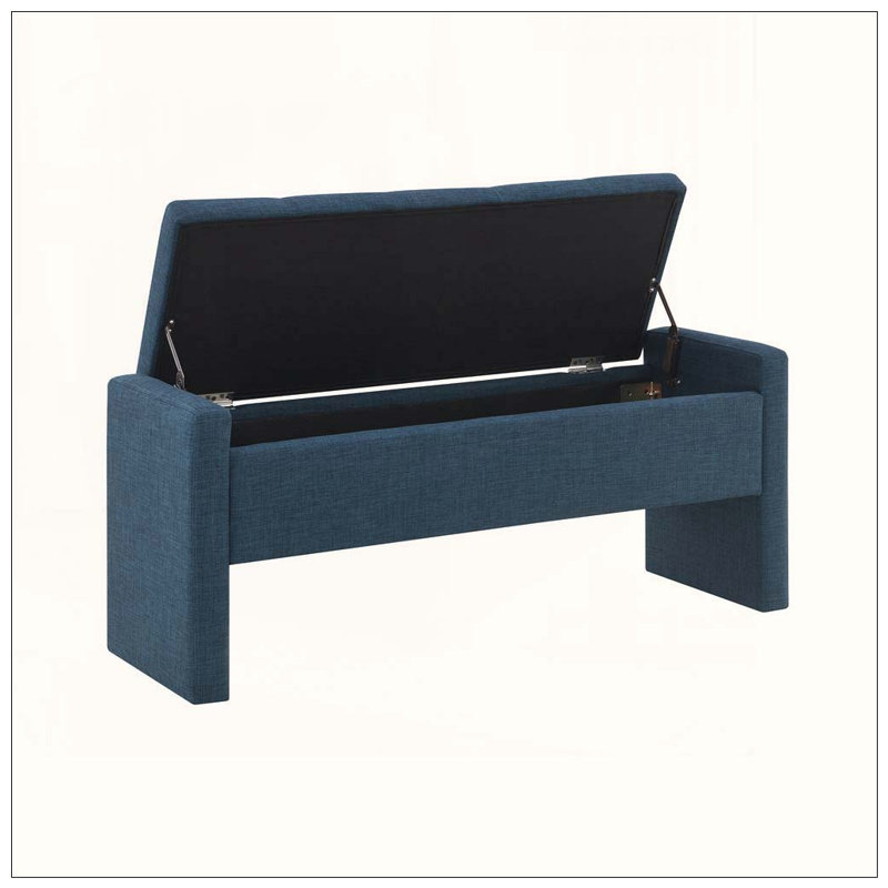 Banc de lit moderne avec rangement, Marine