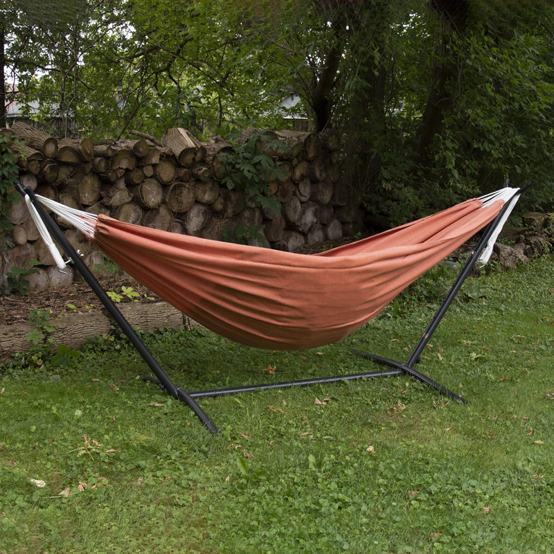 Tessa Double Hammock with Stand, Coral