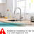 Pull Down Bathroom Faucet, Brushed Nickel Kitchen Sink Modern Ceramic Filler Faucet In Nickel, Out Spray Head, Contemporary Style Bar
