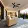 Rasco 52'' 5 wooden blades Ceiling Fan with Light Kit and Remote Control Included