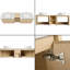 Ensemble de meuble-lavabo double mural 72 po avec lavabo en céramique et tablettes Greythor, ensemble de meuble-lavabo double 72 po avec plateau en pierre reconstituée-2123716343-2114854935