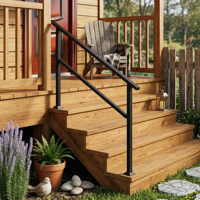 1-5 Step Outdoor Metal Handrails