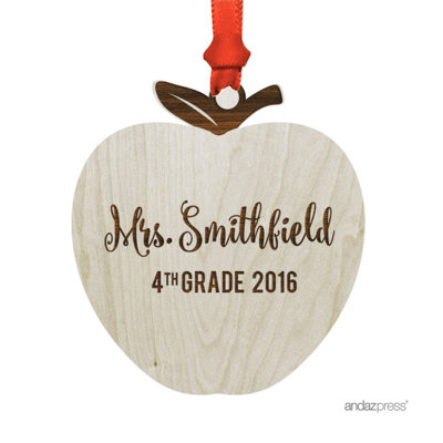 Wood Holiday Shaped Ornament