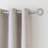 Adjustable Single Curtain Rod with Circle Finials - Grey (50-82 inches)-35540394
