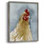 Portrait de poulet II, reproduction encadrée - bois massif-1367697151