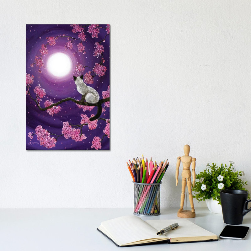Dancing Pink Petals by Laura Iverson - Wrapped Canvas Print, 20.32 cm H x 30.48 cm W