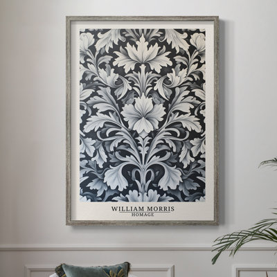 WM MORRIS Series DCCXIX Framed Print - Solid Wood