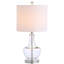 Mini lampe de table DEL en verre 20 po Alper-70773695