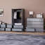 Taniesha 4 Piece Bedroom Set (2 Drawer Bedside Chest X2, 3 Drawer Chest, 2 Door 2 Drawer Wardrobe), (100% FSC)-1494367377