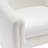Esly Upholstered Modern Curved White Boucle Barrel Accent Chair-1466543507