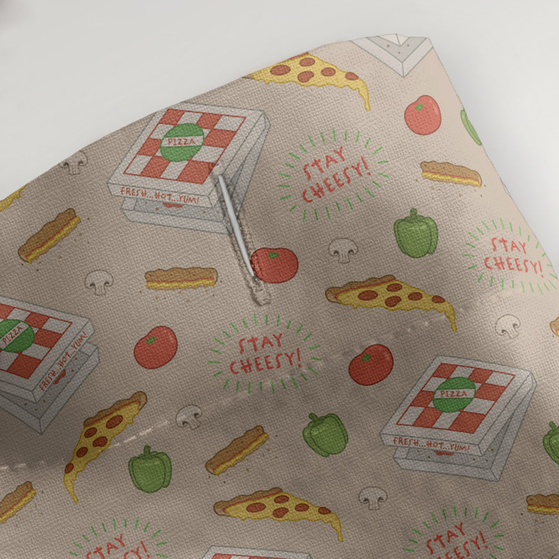 Rideau de douche simple à pizza katelyn elizabeth classic, Gris
