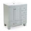 Meuble-lavabo 30 po avec lavabo en céramique-947160011