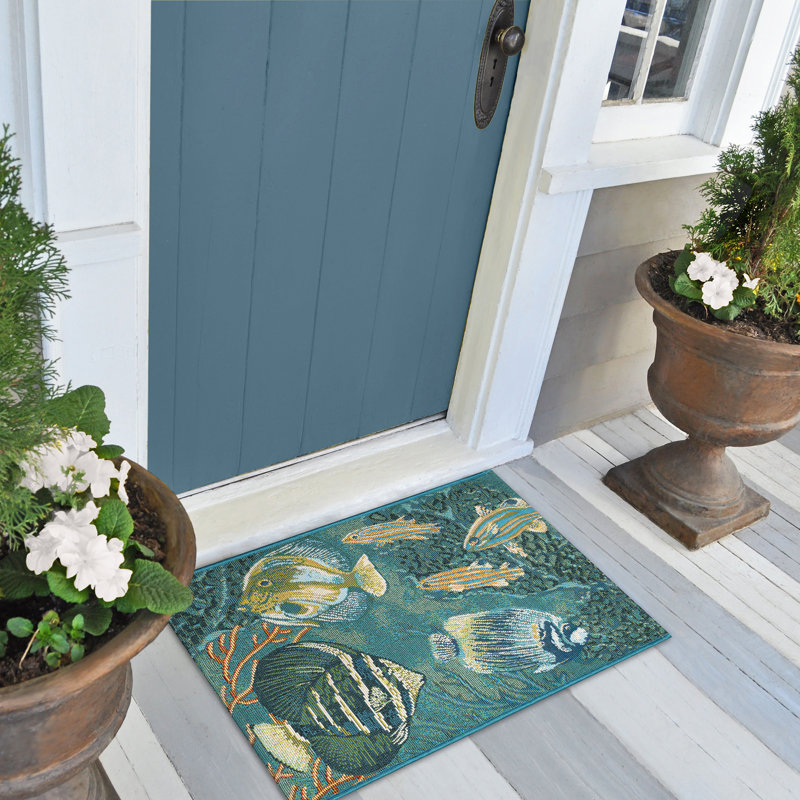 Tapis de cuisine Nicodemus, Bleu marine, Runner" 1'9" x 4'9" 
