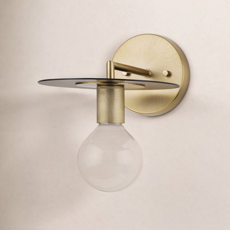 Solana Elestren Steel Armed Sconce, Brushed Bronze