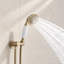 Système de douche complet pour salle de bain avec valve brute et pomme de douche à effet pluie-74860094