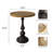 Wooden End Tables Retro Side Table French Country Accent Coffee Side Table Modern Small Round Tea Table Pedestal Side End Table For Living Room Household Restaurant Homestay