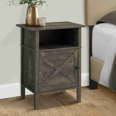 Table d'appoint avec armoire de rangement intégrée