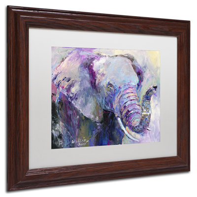 « blue éléphant », impression sur toile