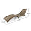 Chaise longue simple en acacia Baldesi 72,75 po-1711010705
