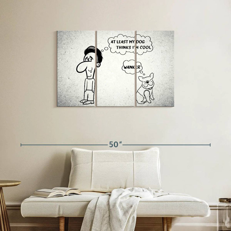 Ketti Funny Blunt Dog, 24" H x 38" W