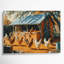 Ferme, poulailler, art mural sur toile brune-1843820451