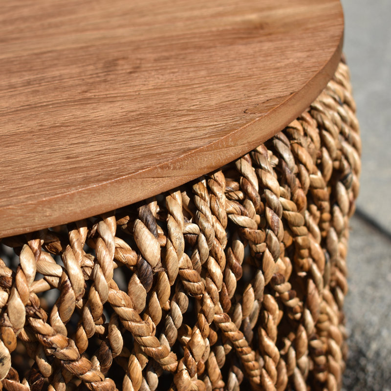 Lycus Solid Wood Top End Table, 16.5" H x 17.68" W x 17.68" D