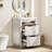 24" Single Bathroom Vanity With Fluted Panel Design And  Ceramic Sink-1108493370