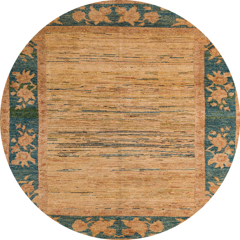 Tapis abstrait moderne 5285, Rond 8 pi
