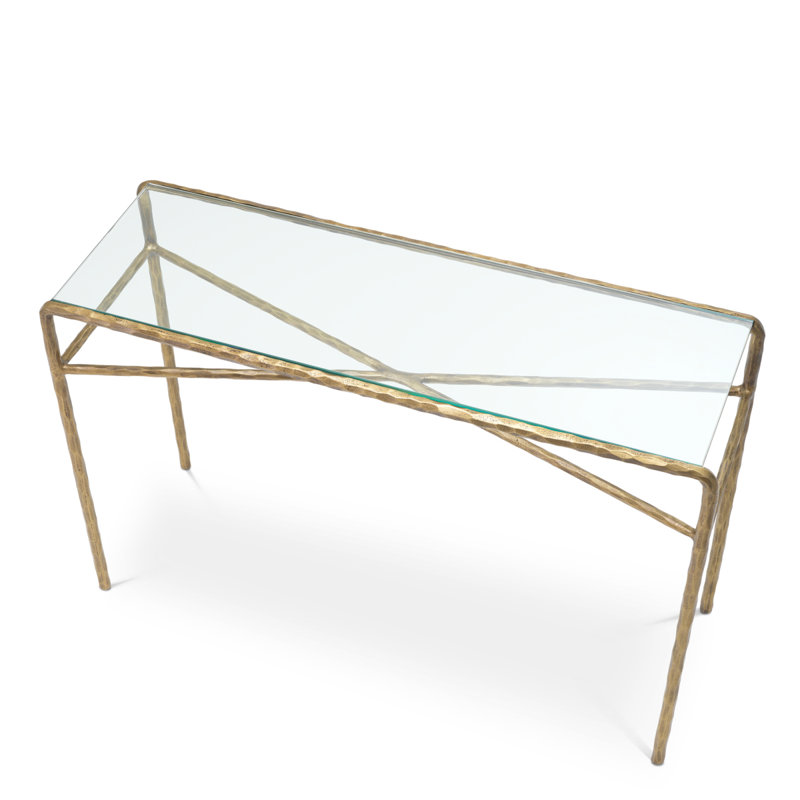 47.05'' W Glass Console Table