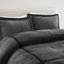 Ensemble de chambre à coucher 7 pièces en velours côtelé confortable et moderne de 1,48 po de hauteur, avec rangement compact-125560865