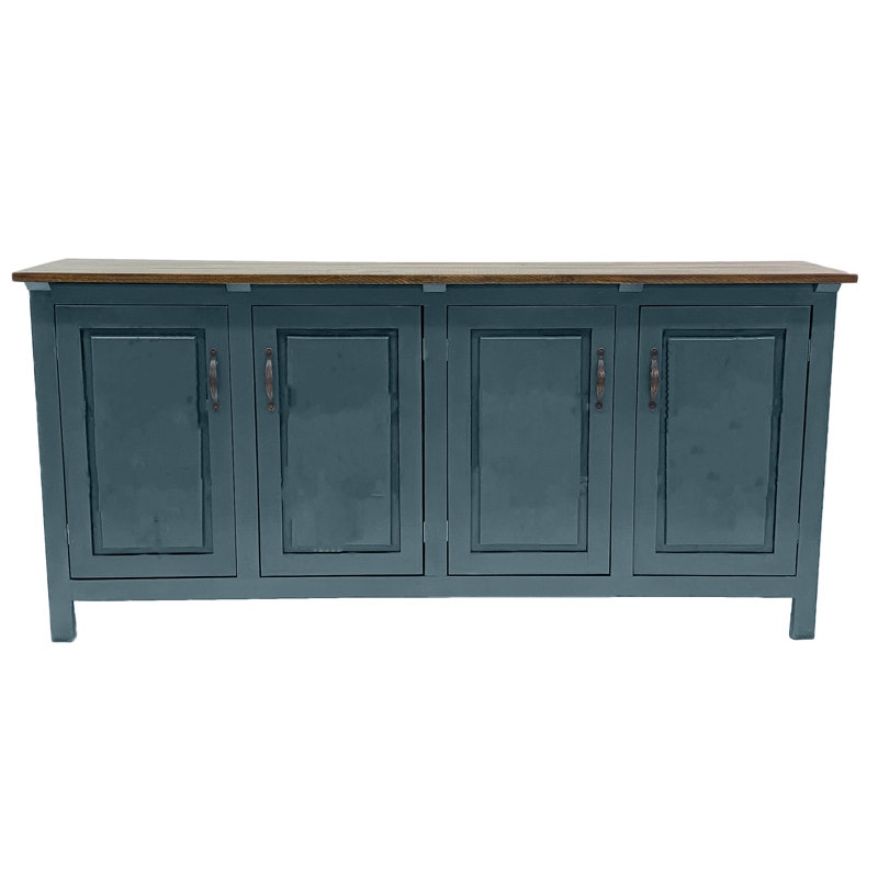 Buffet Modern, Bleu fumée, H 35 po x l 80 po x P 18 po