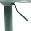 Ensemble de 2 tabourets de bar réglables en hauteur à hauteur de comptoir pivotant avec dossier, chaises d'îlot de cuisine en cuir polyuréthane sans accoudoirs, grande base robuste pour la maison / bar / restaurant - vert menthe-263274563