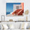 «Beach House Architecture Dream Retreat», reproduction sur toile