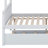Twin Over Full Rubber Wood Bunk Bed With Trundle,  Convertible Bed, With Twin Size Trundle-106342070