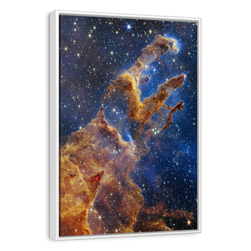 Pillars Of Creation II, 13" x 19", Floating Frame White