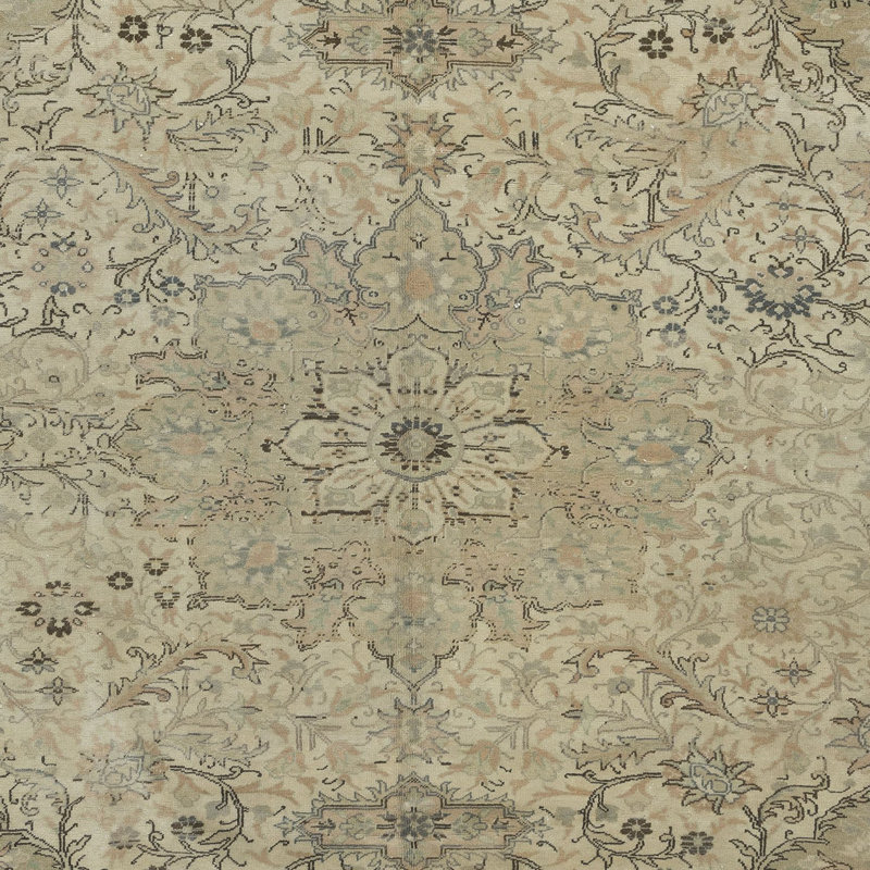 Hand Knotted Wool Floral Rug