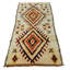 Tapis de couloir en laine brun / brun clair / orange 3 pi 1 po x 6 pi 9 po Southwestern