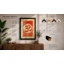 Sacred Om in Red Religious - Framed Print-2062974231-2062974249