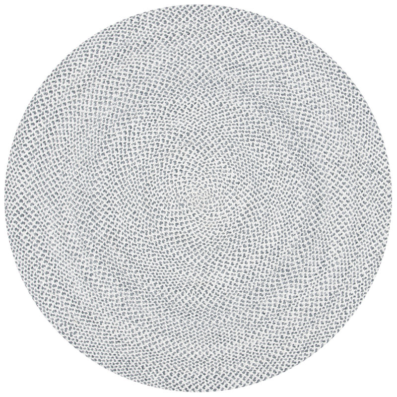 Waltrip Hand Woven Performance Abstract Rug, Round 4'
