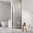 Semi-frameless Magnetic Soft Close Pivot Shower Door With Ansi/sgcc Certified 1/4" Tempered Clear Glass, Aluminum Alloy Frame-120463898