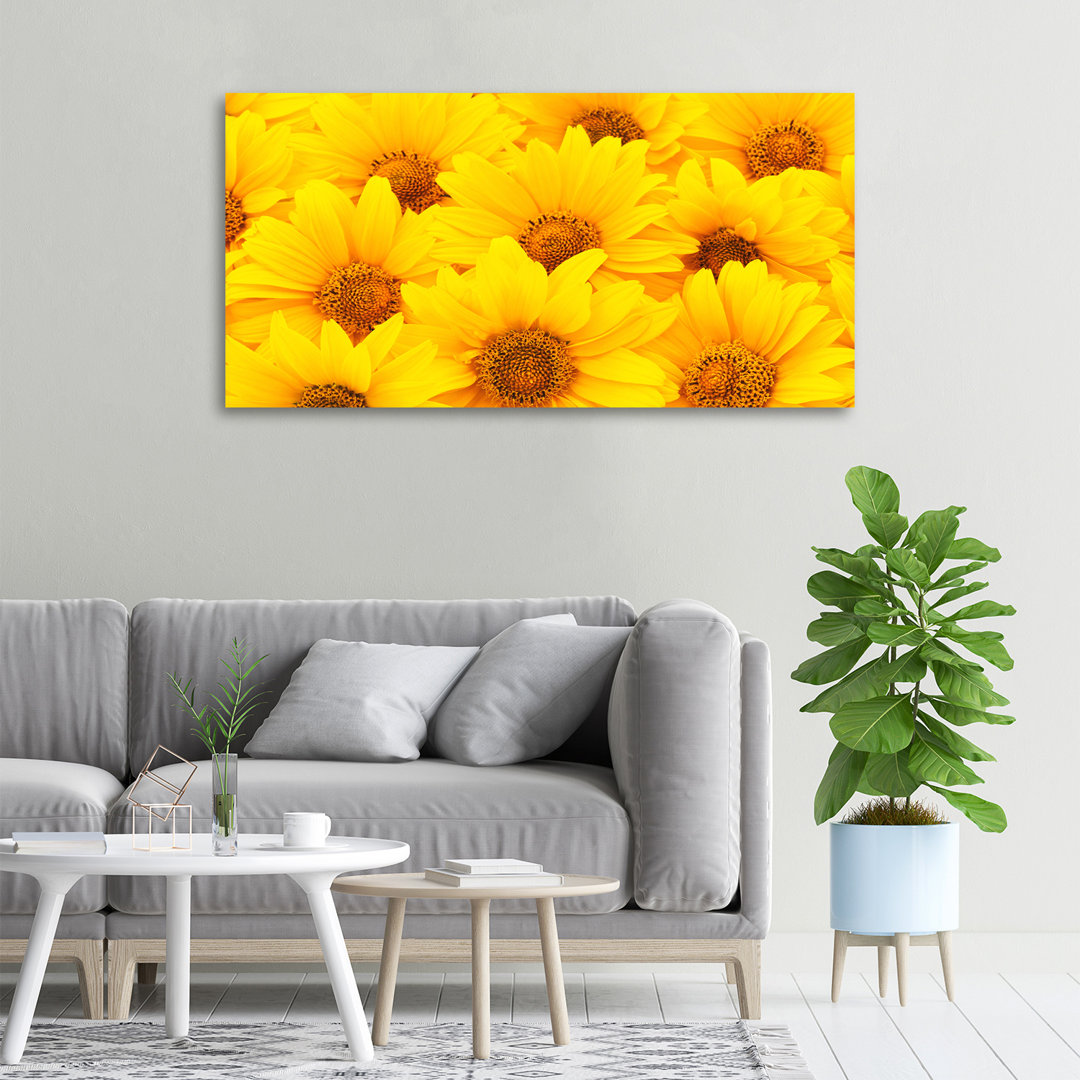 Sonnenblumen - Kunstdrucke auf Leinwand - Wrapped Canvas