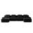 153" U-Shaped Modular Sectional Sofa-1808773388