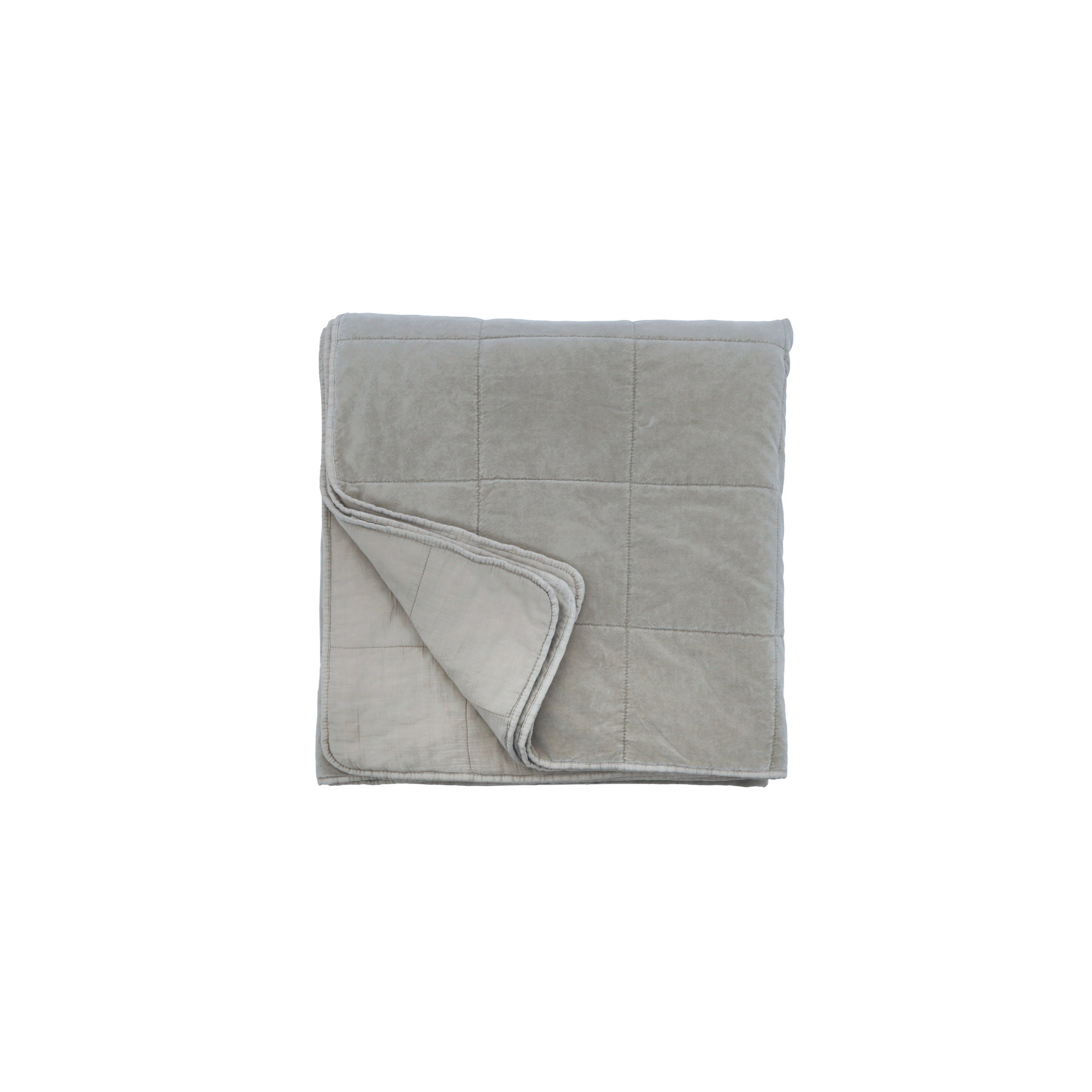 Amsterdam Velvet Coverlet, Twin Coverlet/Bedspread, Shore Blue